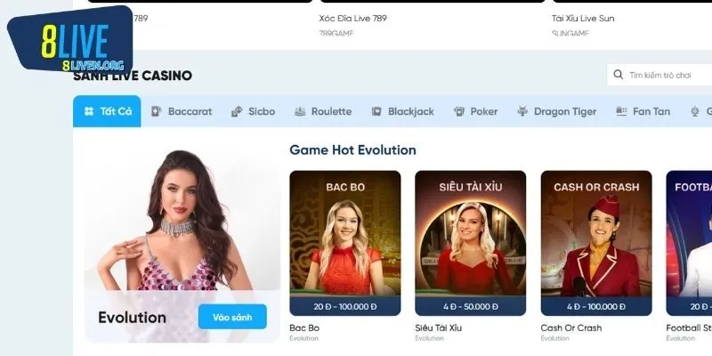 Casino trực tuyến tại 8LIVE là gì?