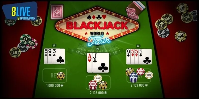 Live Casino 8LIVE Blackjack đấu trí căng não bản lĩnh đích thực